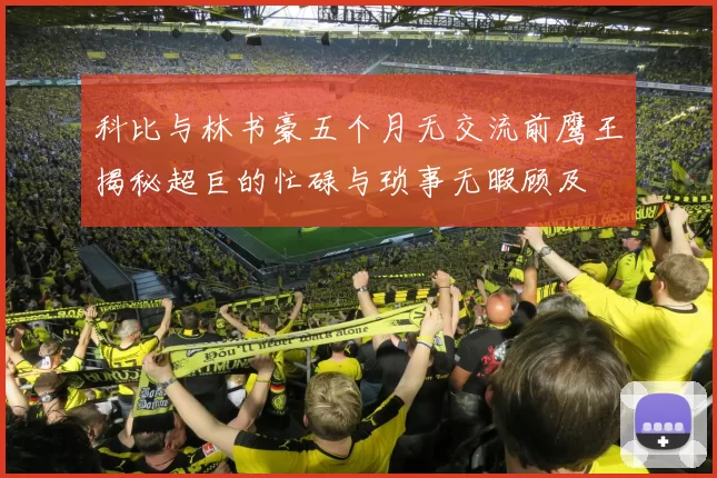 科比与林书豪五个月无交流前鹰王揭秘超巨的忙碌与琐事无暇顾及