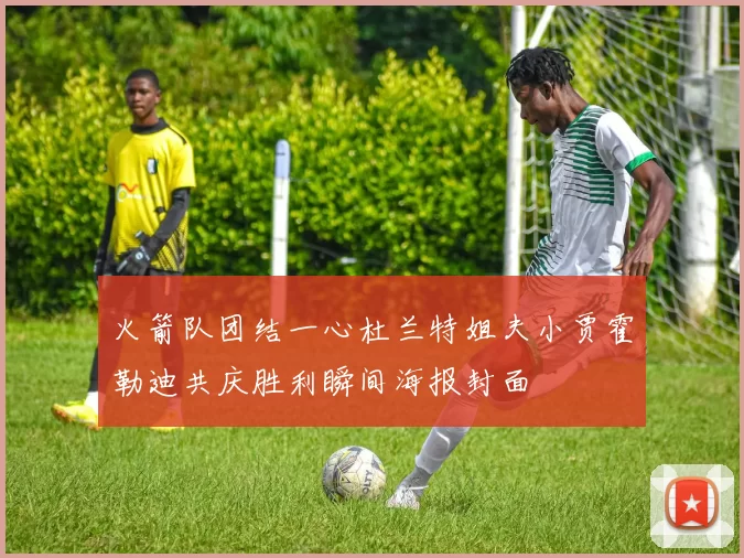 火箭队团结一心杜兰特姐夫小贾霍勒迪共庆胜利瞬间海报封面